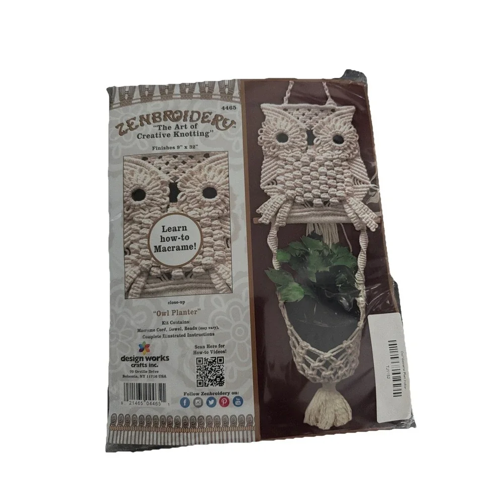 Design Works/Zenbroidery Macrame Wall Hanging Kit 9x32